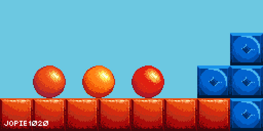 bounce classic - pixel art